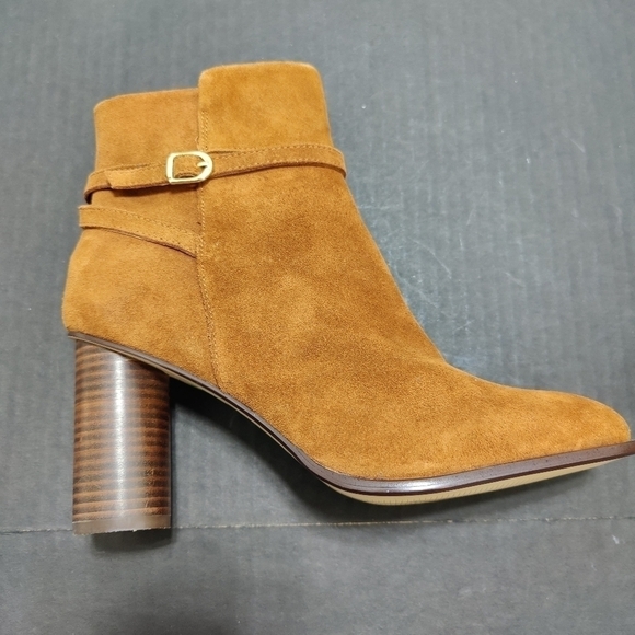Draper James Cognac Brown Tegan Ankle Women's Booties Size 9 NWOT - Picture 8 of 10